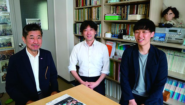 왼쪽부터, Kanaya Etsuro, Suzuki Satoshi, Mr Tajima Daiki